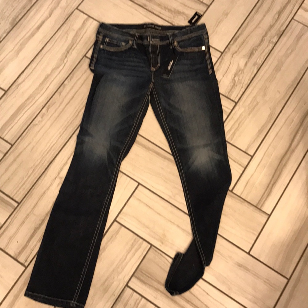 Express Boot Cut Jeans - Barely Bootcut. 12 Long